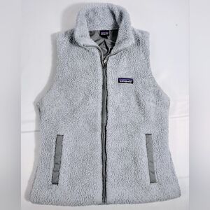 Patagonia Light Gray Sherpa Vest